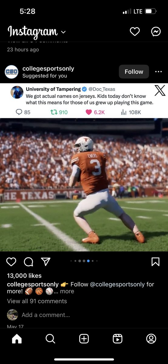 KHookem's tweet photo. @Doc_Texas thought this was pretty cool. Flipping through the gram and came across this https://t.co/rir5XV59JV