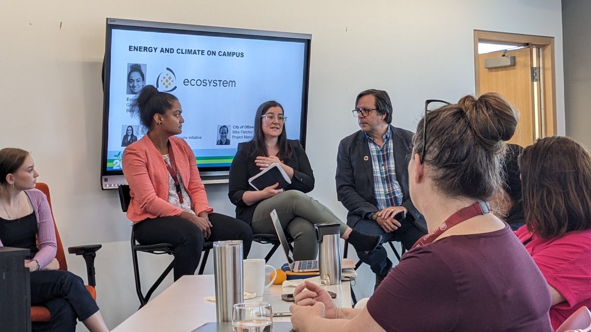 univcan's tweet photo. As we observe Canadian Environment Week, our team is at the #OCUSP conference at @uOttawa to learn &amp; share important developments on sustainability efforts by Canadian universities. 

#EnviroWeek #ProtectNature #GenerationRestoration https://t.co/XfolML4yiR