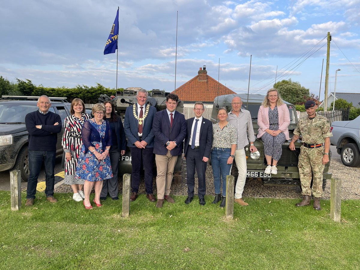 duncancbaker's tweet photo. 🇬🇧 Beautiful commemorations around the country to mark D-Day. I spent my evening in Stalham for their event. Enormous community effort, full parade, military vehicles and fish and chip supper. A very special event. https://t.co/sf1X2qGmfJ