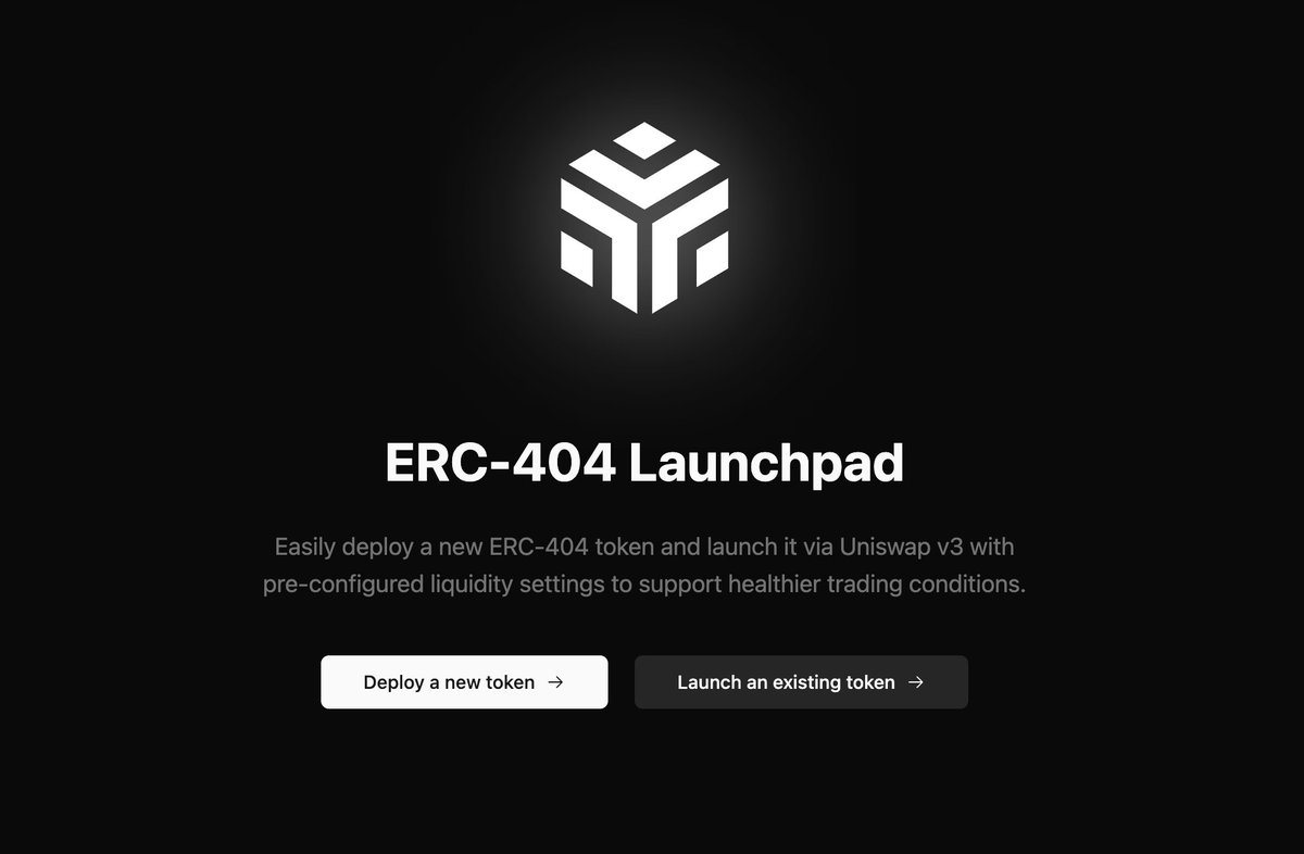 It's finally here. Today we're releasing the beta version of the ERC-404 Launchpad.

Now anyone can launch a 404 collection with ease.

5% of the supply of every token launched will be airdropped to $PANDORA holders.

Check it out: airdrop.pandora.build

404 season 🔜