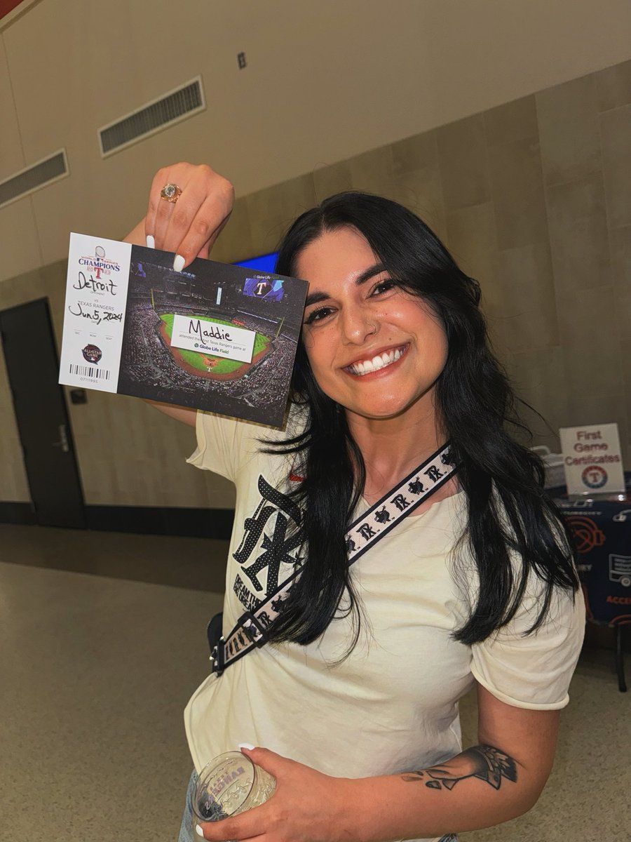 baby's first rangers game