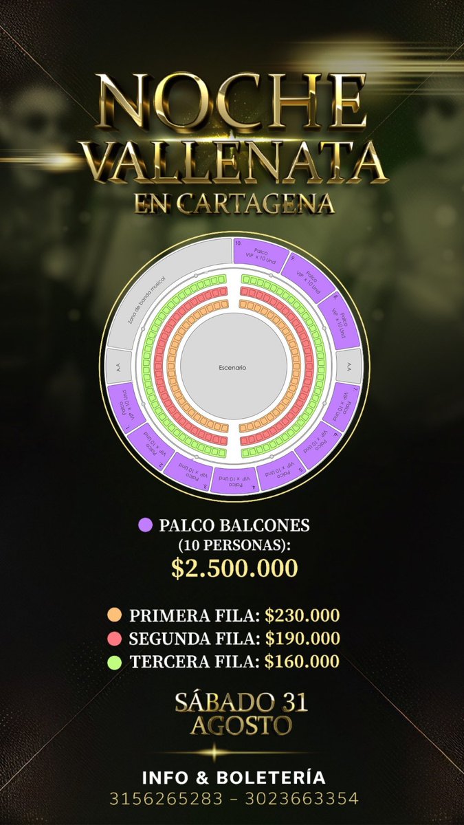 juancamilobuj1's tweet photo. ¡Prepárense para una noche inolvidable!
Este sábado 31 de agosto, vive una experiencia única en Cartagena junto a @Haffitdavid07 y @juliorojasdiaz .
Un concierto diferente.
#Vallenato #Cartagena #HaffidDavid #JulioRojas #concierto #concierto360 
¡Te esperamos!
Info:3156265283 https://t.co/ROyBktky7G