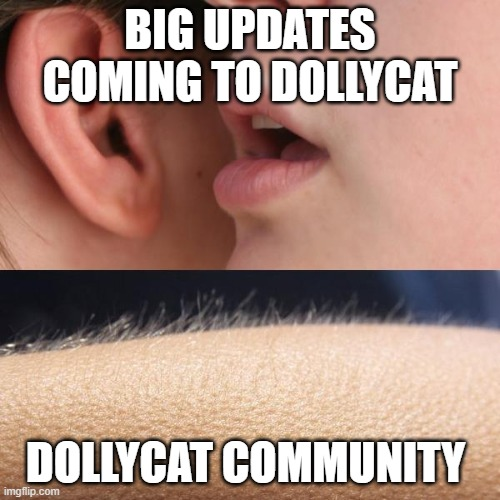 DollyCatToken's tweet photo. The DollyCat community is buzzing with excitement! Stay tuned for major announcements that will take us to the next level. Don't miss out on this journey! 🌟

#DollyCatToken #CryptoCommunity #BigUpdates #StayTuned https://t.co/YsMtuffcbs