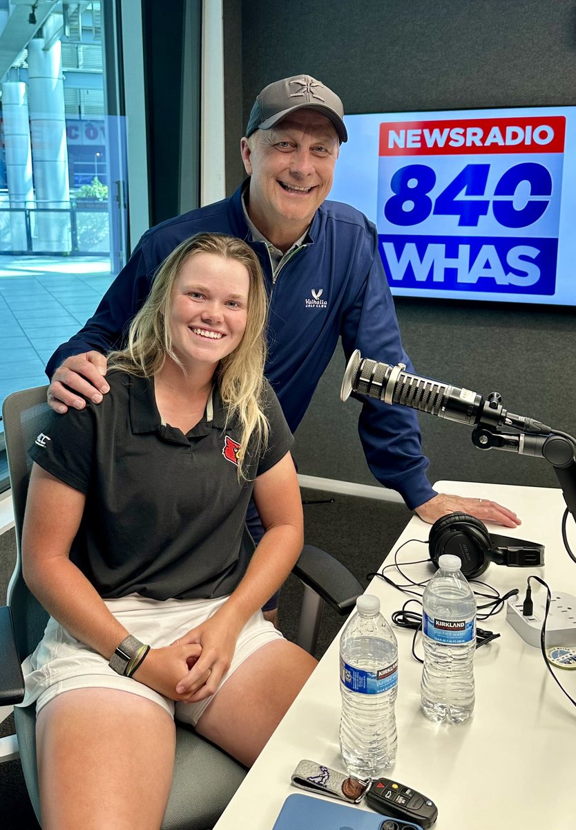 terrymeiners's tweet photo. Recent @UofL graduate @ryleesuttor is now ready to burst onto the pro golf circuit ⛳️ 💥 

I’ve known her for years and have every confidence that she will make it in the professional golf world 🏌🏼‍♀️

We had a nice radio chat today

LISTEN 🗣️ @840WHAS 🔗 https://t.co/EHhYjANXKv https://t.co/NdKvXJyPMX