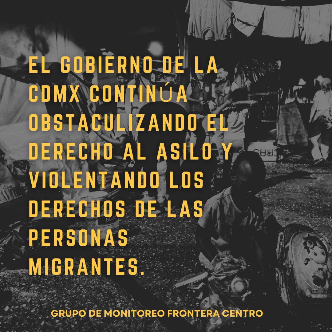 🚨🚨Decenas de albergues, organizaciones de sociedad civil, espacios académicos y personas exigimos: ¡Ni un desalojo más de campamentos de personas migrantes en la #CDMX!

📌Espacios dignos y respeto a los derechos de las personas migrantes.

#COMUNICADO 👉bit.ly/4bQ6aLP