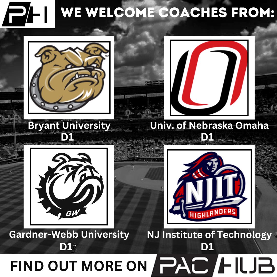 PacHub_'s tweet photo. 👇COACHES in the PAC-Hub transfer portal👇
⚾️ Coaches from @BryantAthletics, @OmahaBSB, @GWUBaseball, and @NJTechBaseball Are Recruiting!
🫵Don’t miss out! - sign up today ⬇️
https://t.co/GkoWK73Xl3 (https://t.co/GkoWK73Xl3)
#CollegeCoaches #Recruiting #NIL #PACHub @d1baseball @EliteRecruits_ @BUncommitted
@PBR_Uncommitted
