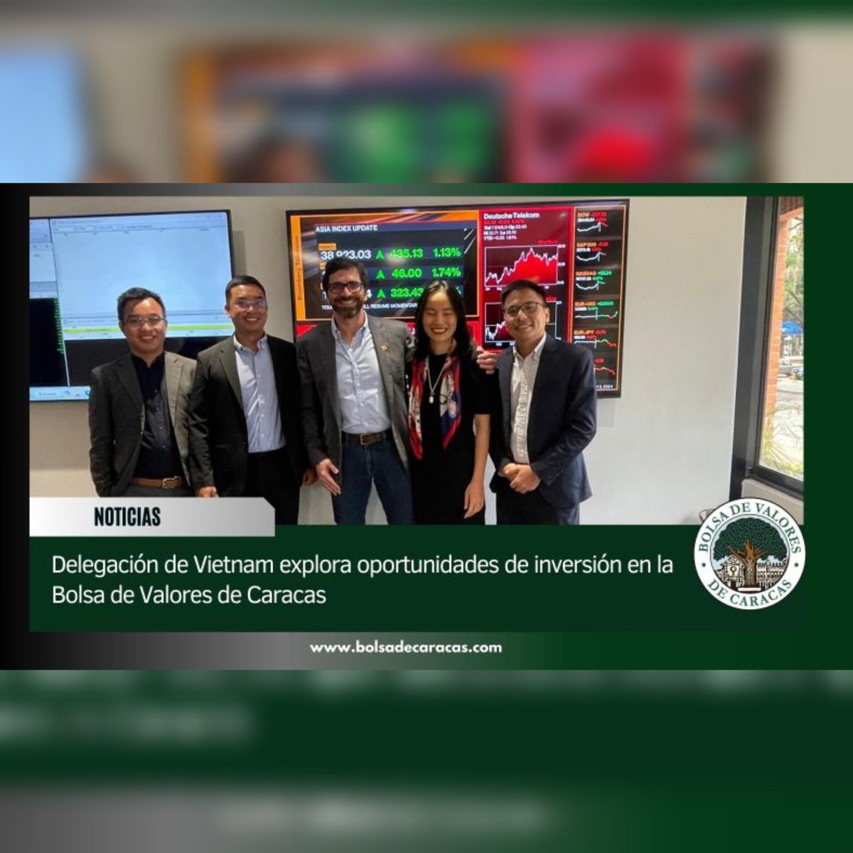 Sunaval's tweet photo. #Noticia | Delegación de Vietnam explora oportunidades de inversión en la Bolsa de Valores de Caracas
https://t.co/04uikIQn1K
Fuente: @Bolsacaracas
#Noticia #MercadoDeValores #BolsaDeValores #Sunaval https://t.co/TOGwwkEqdi