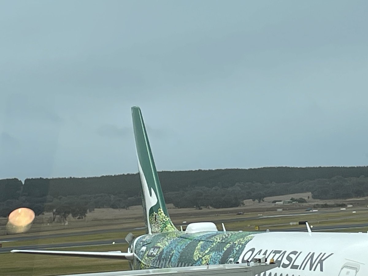 luminosityMary's tweet photo. Birthday bubbles from QF 1272 Birthday card reflecting art on plane���s tail. Nice touch Qantas Thanks Ken &amp; crew https://t.co/JcVkuDdqli