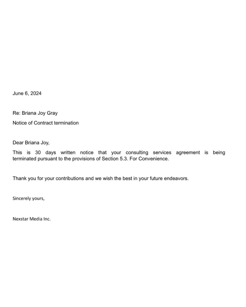 yashar's tweet image. NEWS 

Briahna Joy Gray says she’s been fired by the Hill.