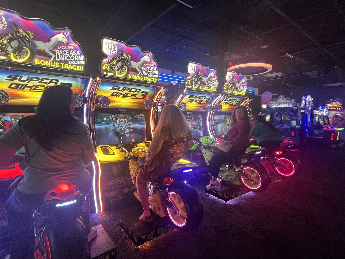 So much fun finishing our LGE Leadership Retreat at Dave and Busters today. Love this team and all the work we are doing for our students 🩷