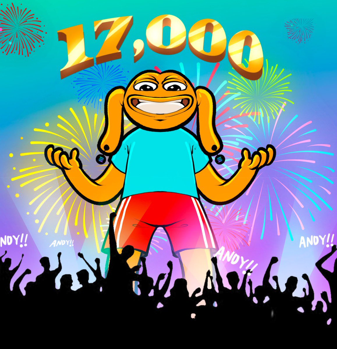 RealAndyDev's tweet photo. Wow, $ANDY just hit 17,000 followers! 🚀 We're absolutely honoured and can't thank you all enough for the support. Assuming no one unfollows us as I type this... 😅 Keep the love coming, fam! #ANDYArmy #ANDYonSOL https://t.co/D7OWGe4QfV