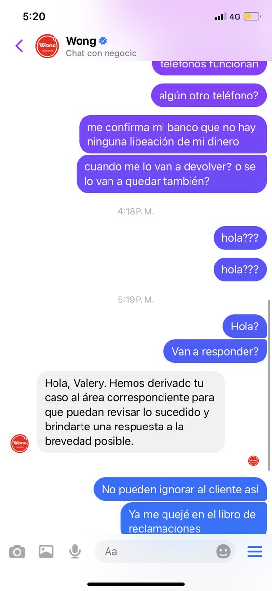 ValeryOphelan's tweet photo. @WongPeru El peor supermercado no atienden el pedido, se quedan con la plata y maltratan al cliente. Cualquiera, llamen a atención al cliente de @WongPeru  y vean como no funcionan los teléfonos: 016138888 y 016250000. No dan el producto y se quedan con el dinero. No responden https://t.co/9igobTuENn