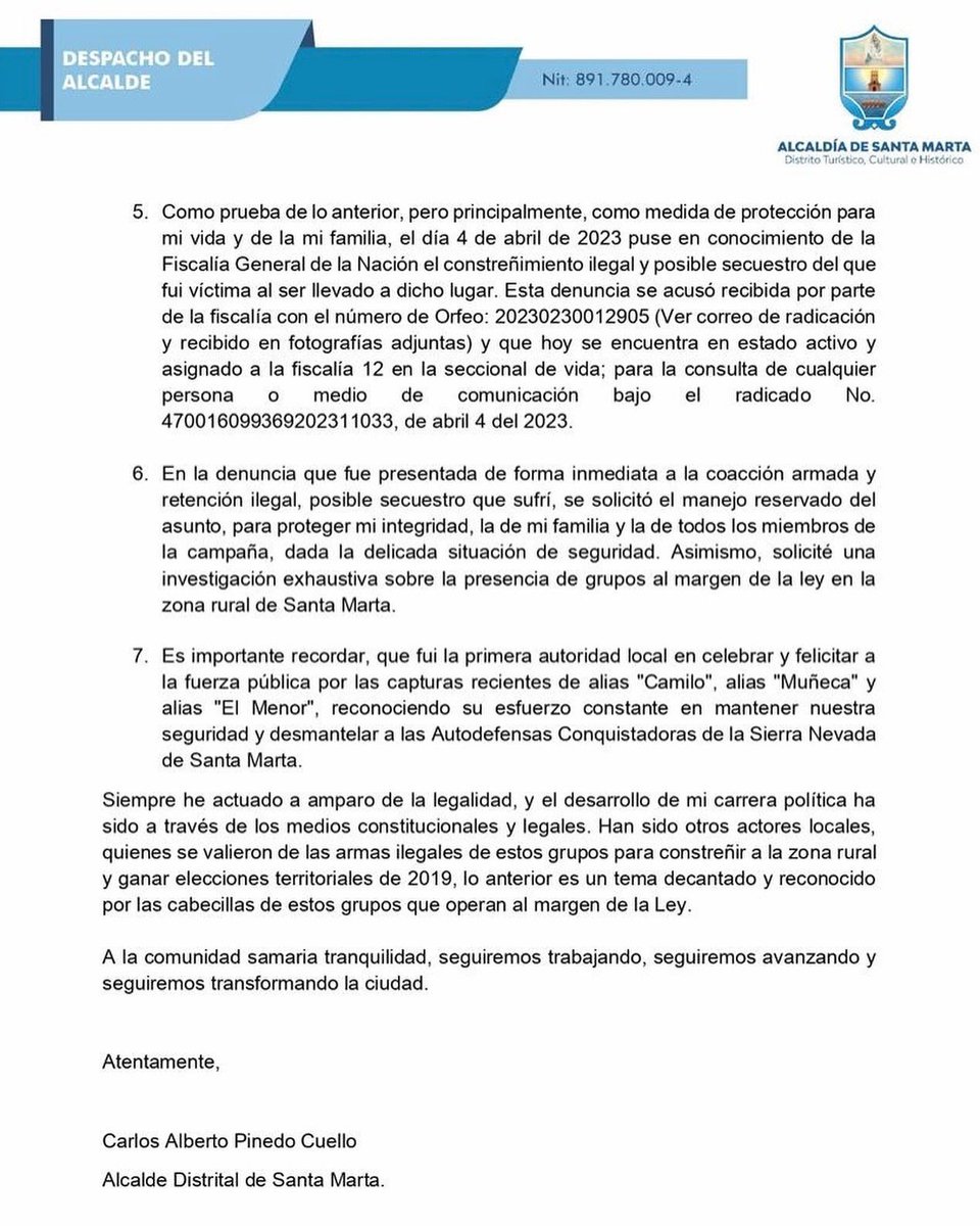 mImitolaGuerra's tweet photo. @CarlosPinedoC Es un honor respaldar a un líder que demuestra un compromiso tan claro con los valores fundamentales de nuestra sociedad. Sigamos apoyando al alcalde en su loable misión de hacer de nuestra ciudad un lugar más seguro, transparente y justo para todos. https://t.co/N6ehPnpJOH