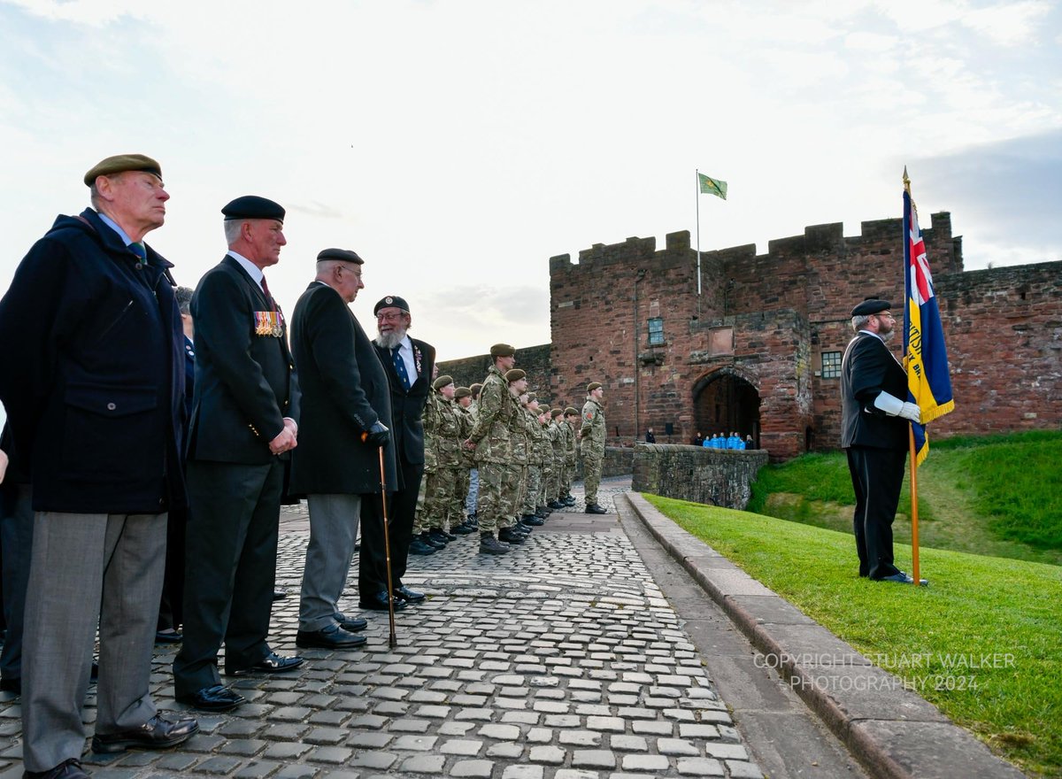 StuWalkerPhotos's tweet image. Marking the 80th anniversary of D Day. A ceremony at Carlisle Castle where a beacon was lit to remember all those who took part in the Normandy Landings during World War Two.