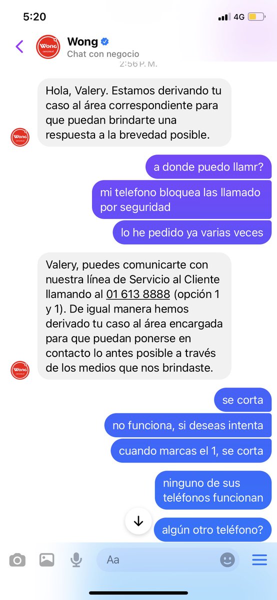 ValeryOphelan's tweet photo. El peor supermercado  @WongPeru no atienden el pedido, se quedan con la plata y maltratan al cliente. Cualquiera, llamen a atención al cliente de @WongPeru  y vean como no funcionan los teléfonos: 016138888 y 016250000. No dan el producto y se quedan con el dinero. No responden https://t.co/PKItPydJwf