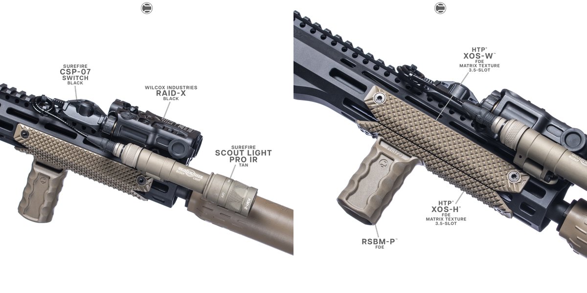 Colt M5 SCW + HTP XOS Scales • RSBM-P | FDE • HTP XOS MLOK Scale