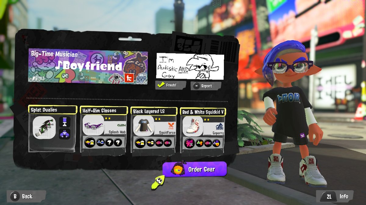 LeafyMobile's tweet photo. #Splatoon3 
this guy is who i mean for those who saw thw first one
(Can be found on my page)

(2/2  
to see 1/2 for stupid as funk kids scroll down (↓↓↓↓)) https://t.co/7pOfqAbIp0