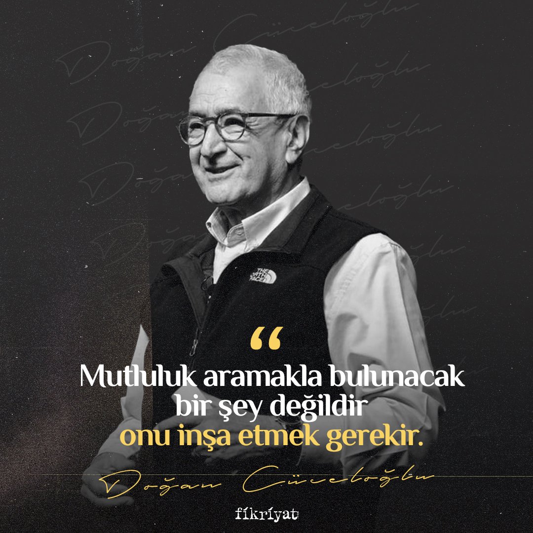 fikriyatcom's tweet photo. “Mutluluk aramakla bulunacak bir şey değildir, onu inşa etmek gerekir.”   

Doğan Cüceloğlu https://t.co/WgwD4g46D3