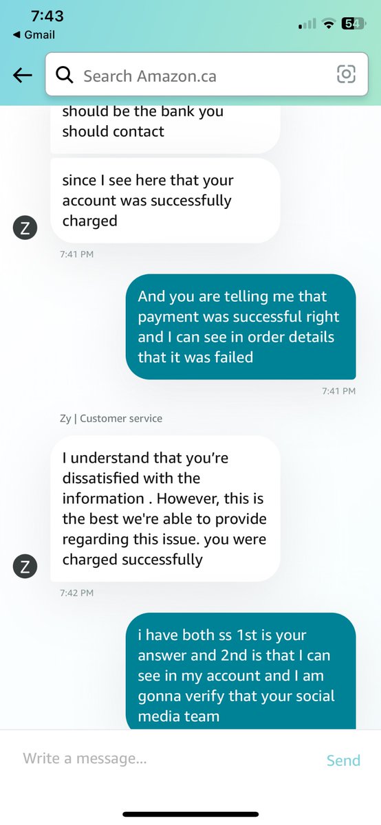 Manan__joshi__'s tweet photo. I've had my installment payment fail for the 3rd time, but the supervisor insists I was charged successfully. My orders still show as unsuccessful. Extremely frustrated with @amazon  #CustomerServiceFail https://t.co/r2t5DLCB0k