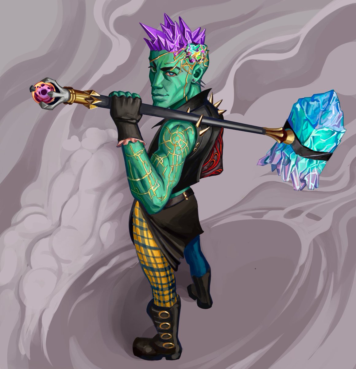 RodrgGal's tweet photo. The Punk 
#CriticalRole #criticalrolefanart https://t.co/a5fwxj0oAh