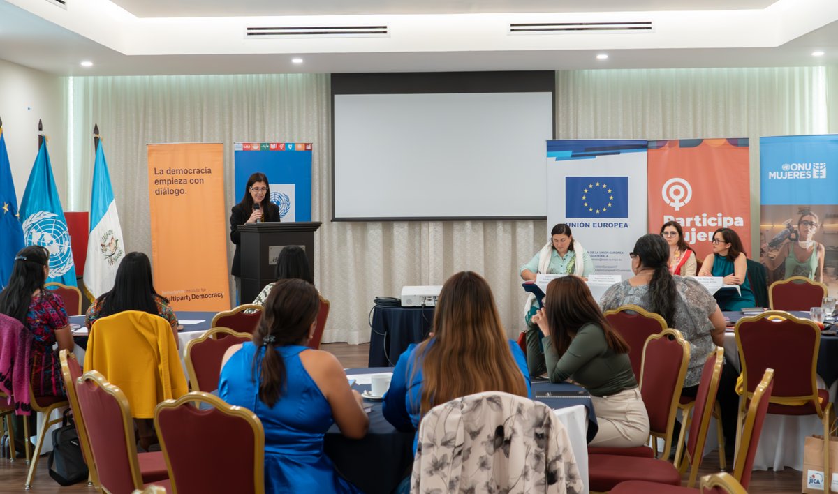 .<a href="/onumujeresgt/">ONU Mujeres Guatemala</a>, @PNUDgt y la Unión Europea, en coordinación con <a href="/WeAreNIMD/">NIMD</a>, facilitaron el Encuentro de #MujeresMunicipalistas. Un espacio de diálogo, reflexión, aprendizaje y socialización de buenas prácticas entre las participantes. 1/2