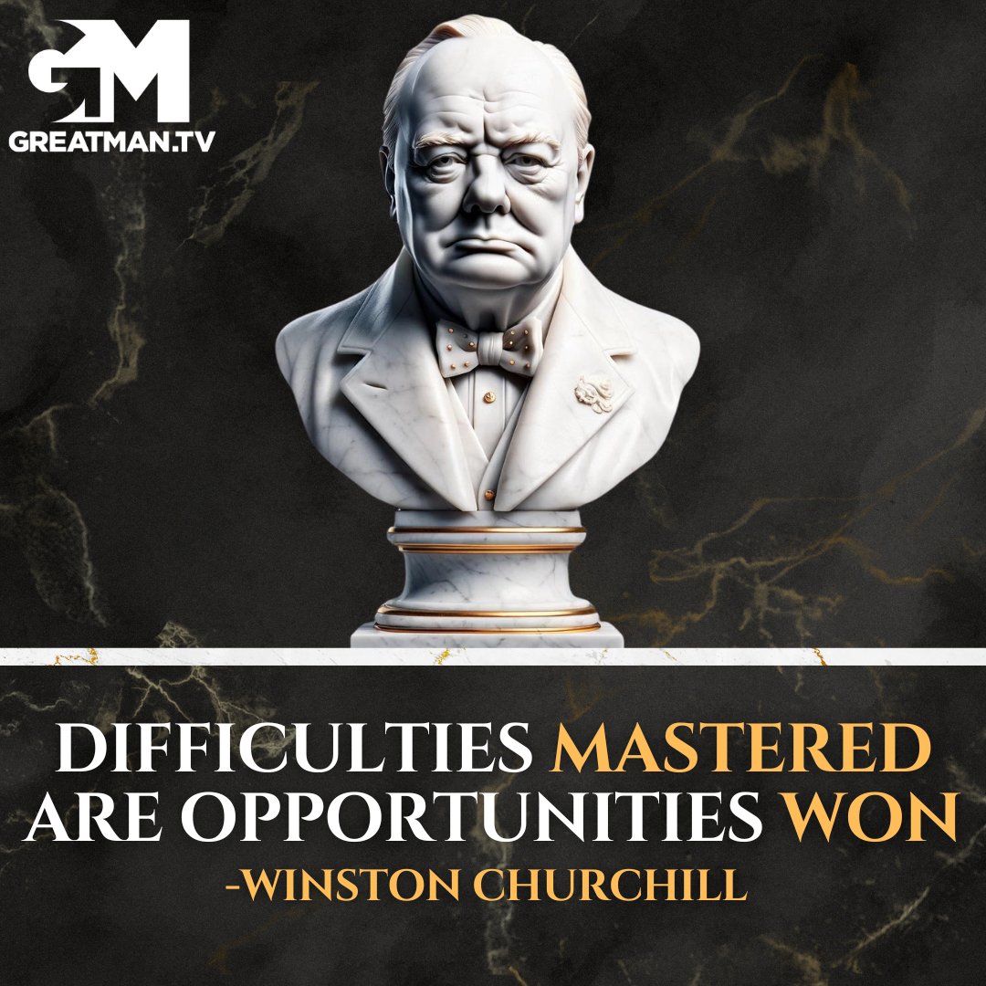GreatManTV's tweet image. Winston Churchill was a man intimately familiar with both internal and external battles. As we explore the stories of GreatMen throughout history, you will find that overcoming struggle is a common theme on the path to greatness.