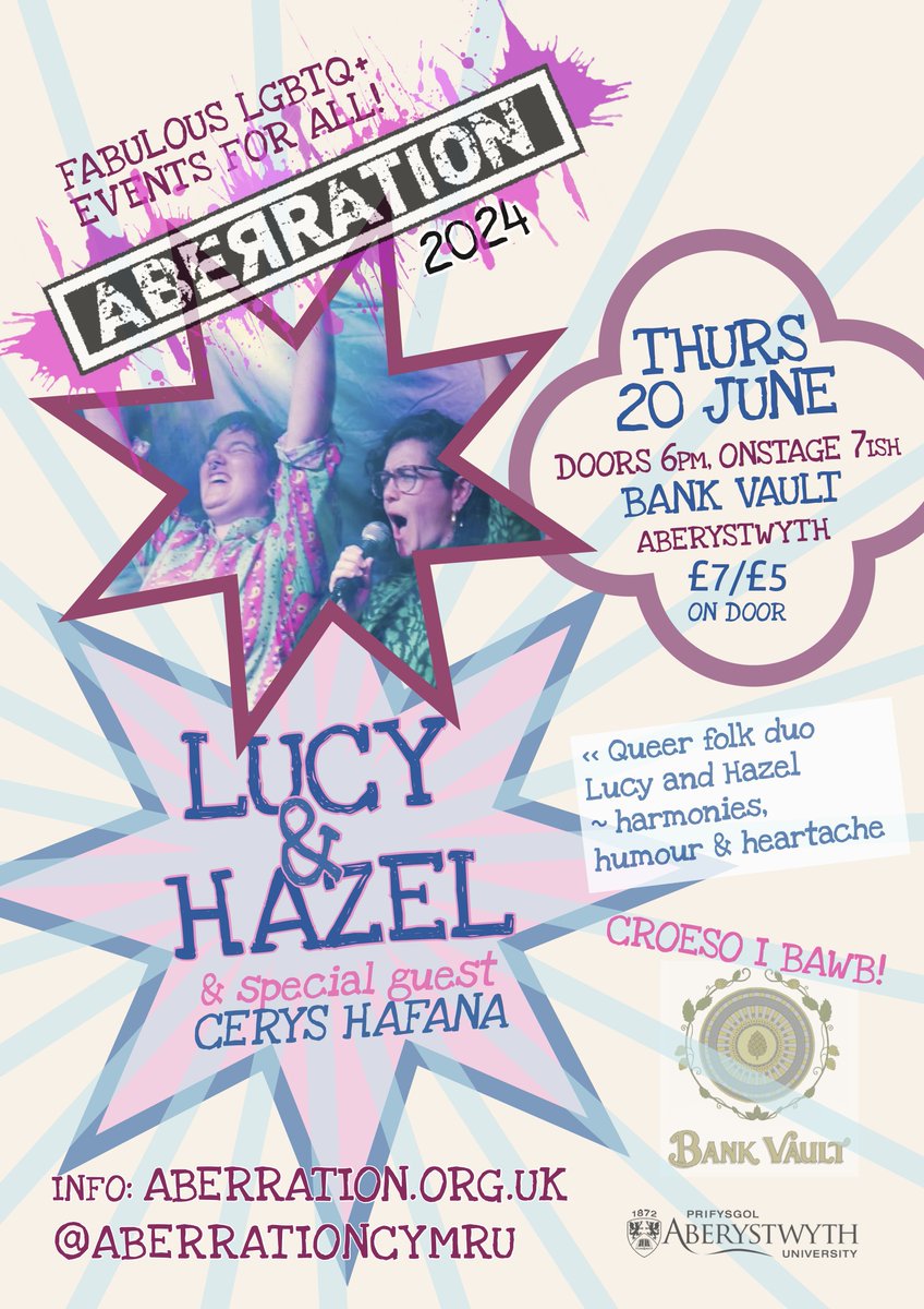 Great gig coming up in two weeks! Cyffrous!