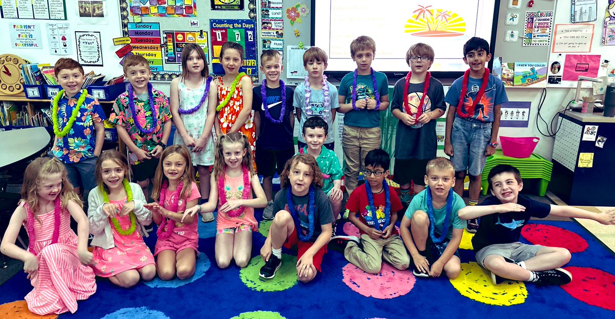mrs_perro's tweet photo. S is for Sunshine and Smiles on Tropical Day! ☀️🏝️☺️#huladancing #alphabetcountdown @OakStElementary https://t.co/so0w2j48UU