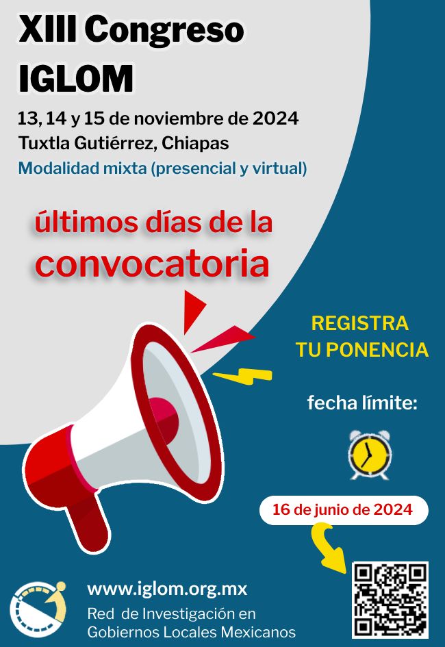 RIglom's tweet photo. ⏰Que no se te pase la fecha
📌 Domingo 16 de junio
Último día para registrar ponencias
🎙️
XIII Congreso IGLOM
13-15 de noviembre, en Tuxtla Gutiérrez, Chiapas
ℹ️Registro en línea y más información en: https://t.co/mPkRblpFJm https://t.co/Fg3N0Apjvr