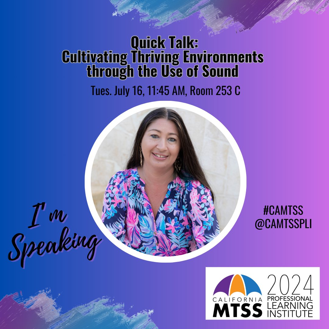 SandraLoganPhD's tweet photo. I'm SOOO excited to be returning to Cali again for the 2024 California MTSS PLI @camtsspli

I'm speaking on Innovations in #SchoolCounseling &amp; AI, doing morning yoga session, &amp; a wellness event about the use of sound for thriving educational environments. 
#CAMTSS #scchat https://t.co/Ug2sKV6FXo