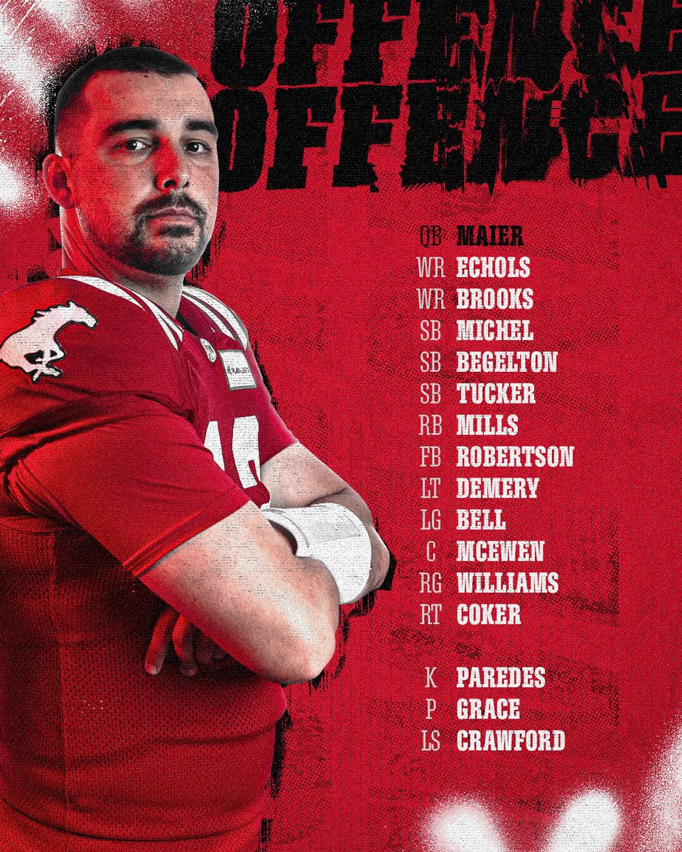 calstampeders's tweet photo. Week 1 Starters

📋: https://t.co/N0rpzUHHgX

#TogetherWeRide🐎
