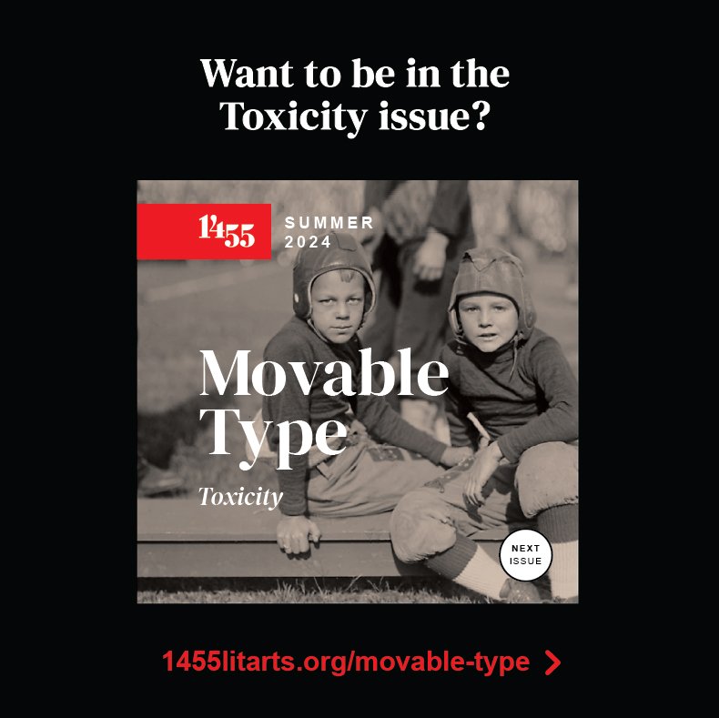 1455LitArts's tweet photo. For our next issue of Movable Type, 1455 is looking to explore the at once obvious yet complicated role toxicity plays in our society.
Send us your original poetry, essays, interviews, music, and artwork:
https://t.co/X6r97ehOlH
#1455movabletype #toxicity #emagazine #writer https://t.co/jyhdAhSrm1