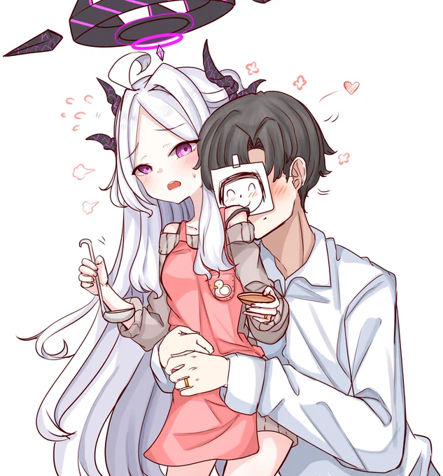 #ブルアカ   hina with sensei 