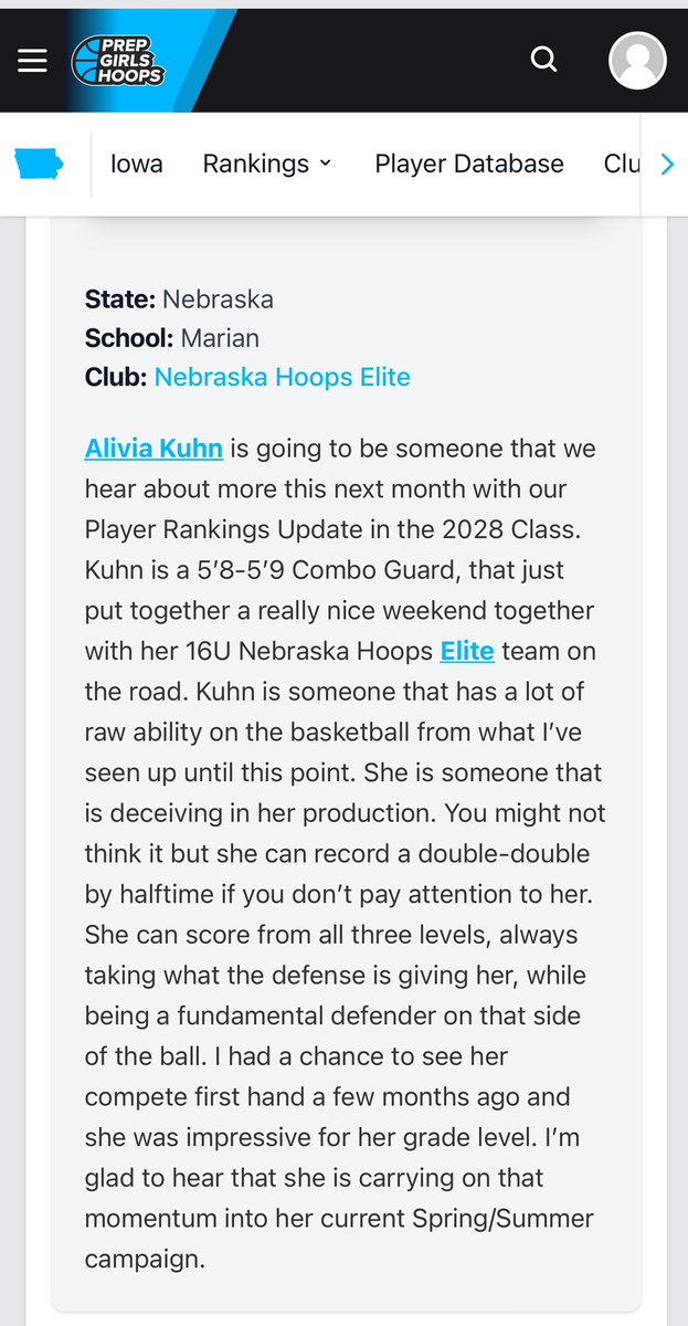 NHE17Ugirls's tweet photo. Coaches, get your eyes on her now! She’s playing 16U, high IQ &amp; very skilled! 📈 @80Midwest @EPIC_4_Girls @Elite40League @ReportSleeper @CGBR27 @NYGHoops @PGHNebraska @WorldExposureWB https://t.co/s1GSIom1MV