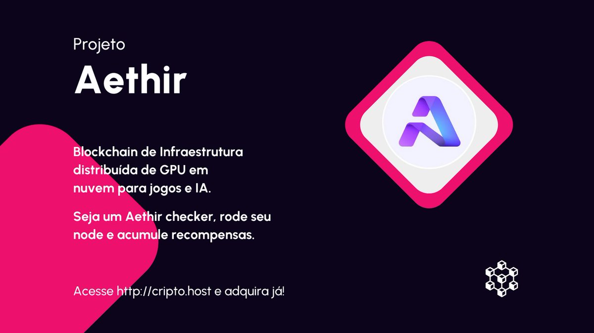 criptohost's tweet photo. Na Cripto Host você encontra os mais promissores Nodes de redes de blockchain. O Aethir é uma blockchain de Infraestrutura distribuída de GPU em nuvem para jogos e IA.
Acesse https://t.co/q1HZd2Z3qa
#blockchain #cripto #crypto #web3 #bitcoin #criptohost #nodedeumjeitofacil https://t.co/wLHr2hbxun