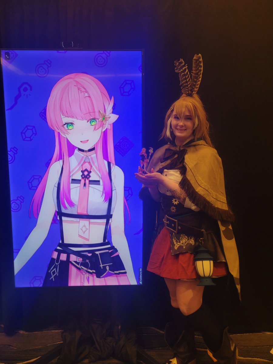 TiAineko's tweet photo. This news saddens me, especially after meeting you at Offkai, and you wanting to see my upcoming cosplay of you. But I hope that whatever you do in the future you stay the funniest anime girl that you are 🩷
Gonna miss you Abi!
#AbsLive #AbsWorkArt https://t.co/rQiJszmrmC
