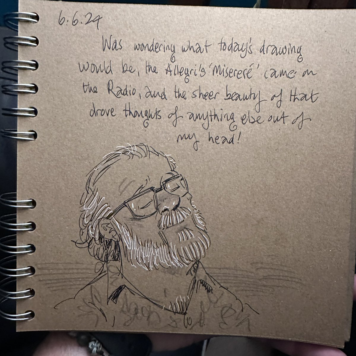 GaryScribbler's tweet image. It’s always been one of my favourite pieces. It’s sublime and often drives everything else out of my head when I hear it. #doodleaday #powerofmusic