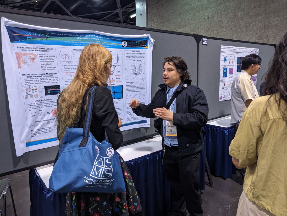 <a href="/CarlismariG/">Carlismari Grundmann</a> and Jason killed it today #ThursdayWarriors #ASMS2024 <a href="/ucsc/">UC Santa Cruz</a> #MassSpectacular