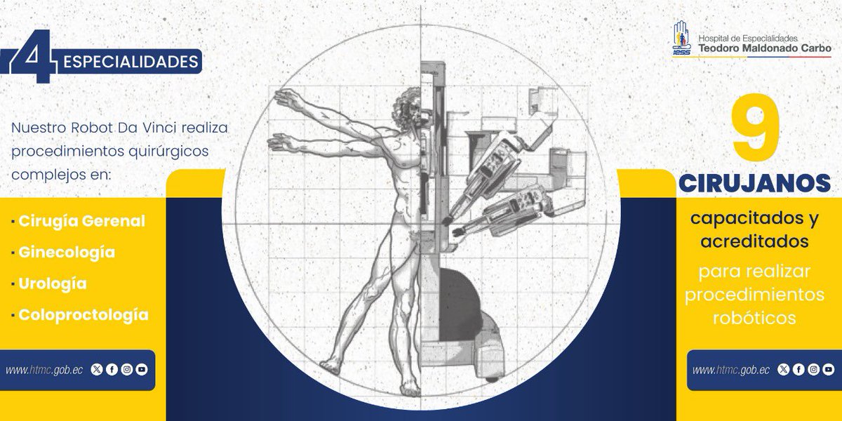 #IESSteInforma | Da Vinci permite que el cirujano realice procedimientos complejos con mayor precisión, flexibilidad y control en comparación con las técnicas convencionales, gracias a que las imágenes que proyecta este tipo de tecnología son en 3D (alta definición).