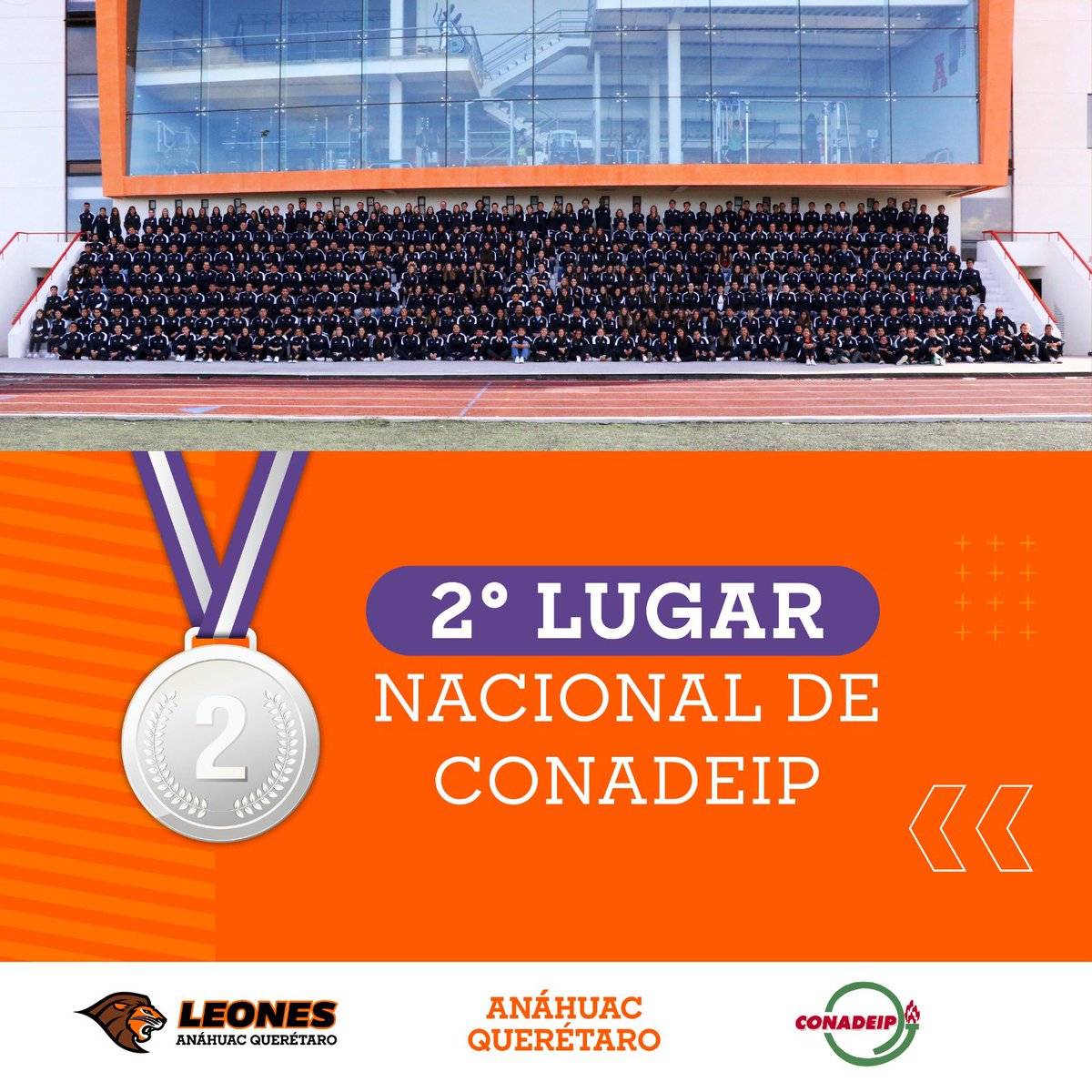 anahuacqro's tweet image. Somos el segundo lugar nacional de CONADEIP 🦁🏆 
Felicidades a todos nuestros leones por este gran logro y poner en alto el nombre de nuestra universidad💪 #OrgulloAnáhuac #CONADEIP