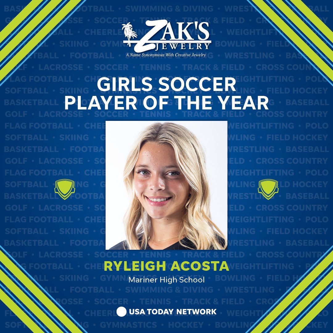 nphssports's tweet photo. Congratulations to the Southwest Florida Girls Soccer Player of the Year, Ryleigh Acosta of Mariner High School #SWFLHSSA @hssportsawards @GTritonSoccer https://t.co/Wyn8oeCRHw
