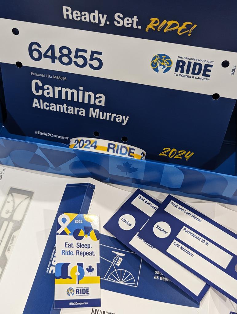 CarminaMurray's tweet image. 2 more sleeps. @thePMCF #Ride2Conquer