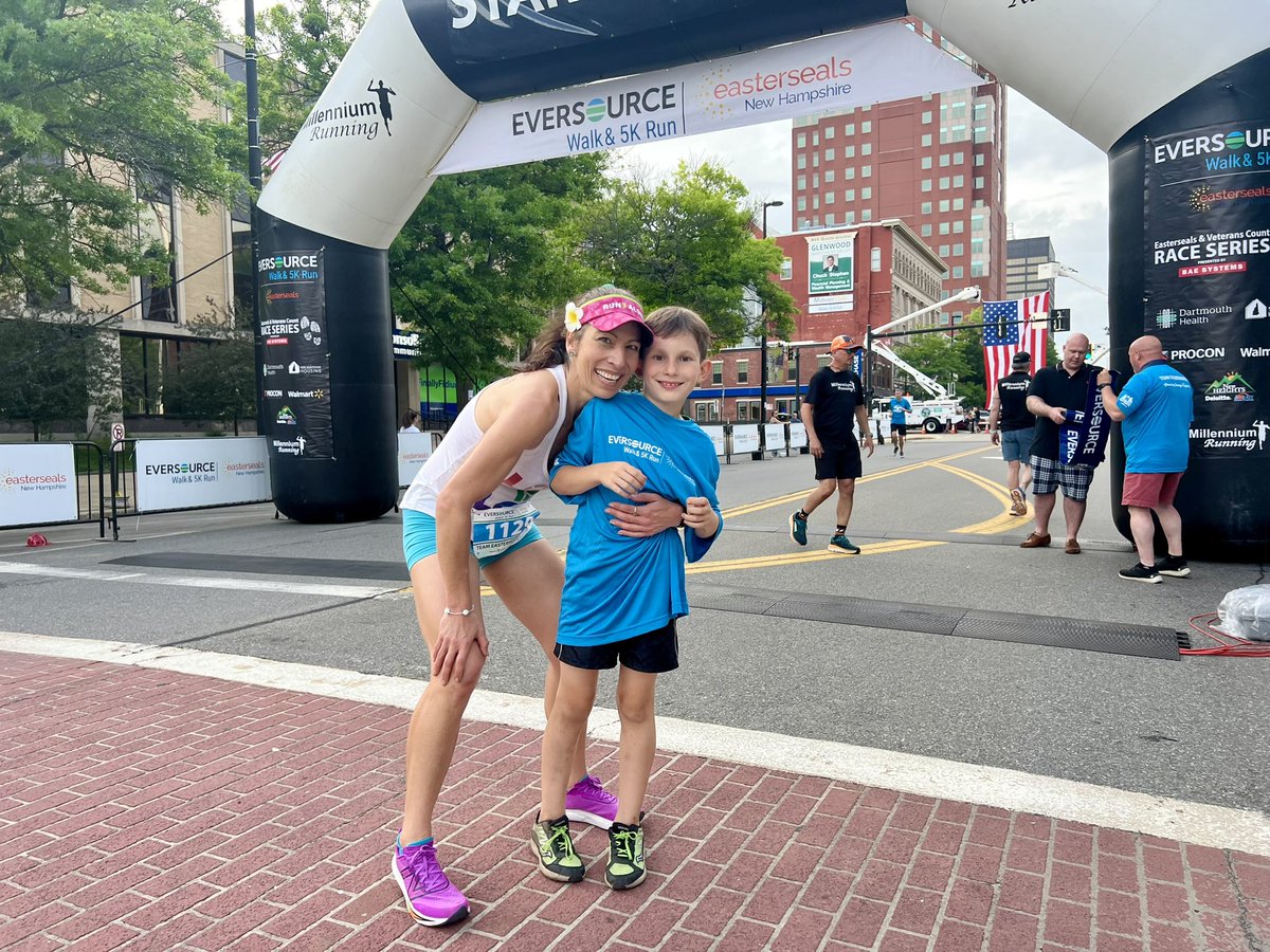 EversourceNH's tweet photo. Congrats to Meghan Sarbanis, top finisher in the women’s race at this year’s #ESWalk for #EastersealsNH! 🏆 https://t.co/VIelVSFoZN