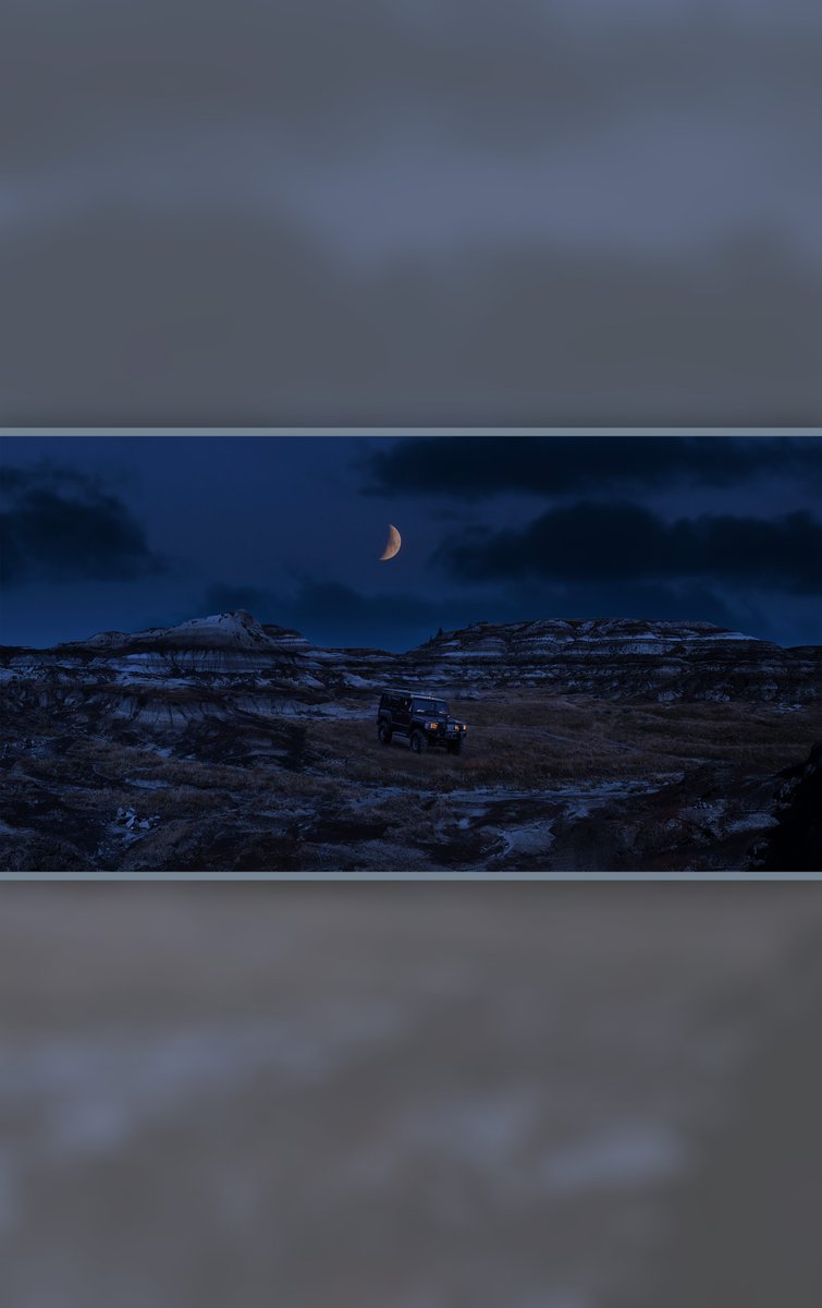 ParamExplores's tweet photo. Conquered the Drumheller badlands by night! This lunar landscape is even more epic under a sky full of secrets. 🏜️🚙🌒
#offroading #drumheller #alberta #nightcrawler #badlands #adventureseeker #canadatravel #darkskies #lunarvibes #explore #nightphotography #badland #crescentmoon https://t.co/e5GjghKEBR