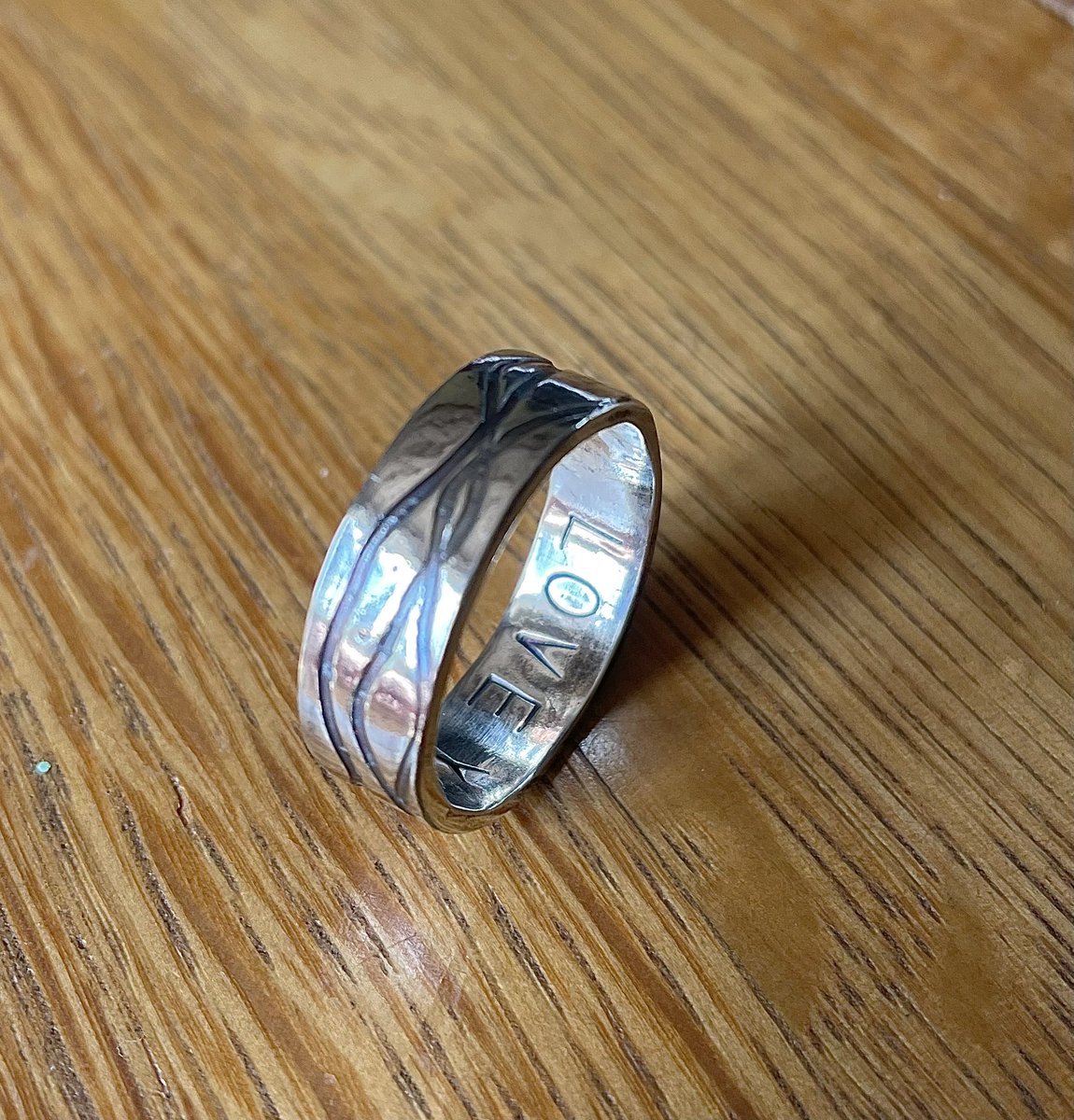 AlisonDCrowe's tweet photo. Silver ring with sentiment https://t.co/DZ5w7HIhm4