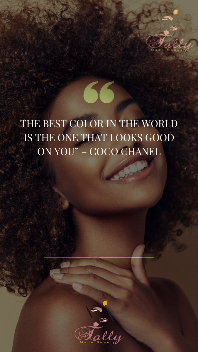 tallymadeb's tweet photo. 🎨 "The best color in the world is the one that looks good on you." – Coco Chanel 💃✨ #FashionInspiration #BeYou #StyleIcon #CocoChanel #ConfidenceIsKey 🌟👗💖 https://t.co/C65hqmjx49