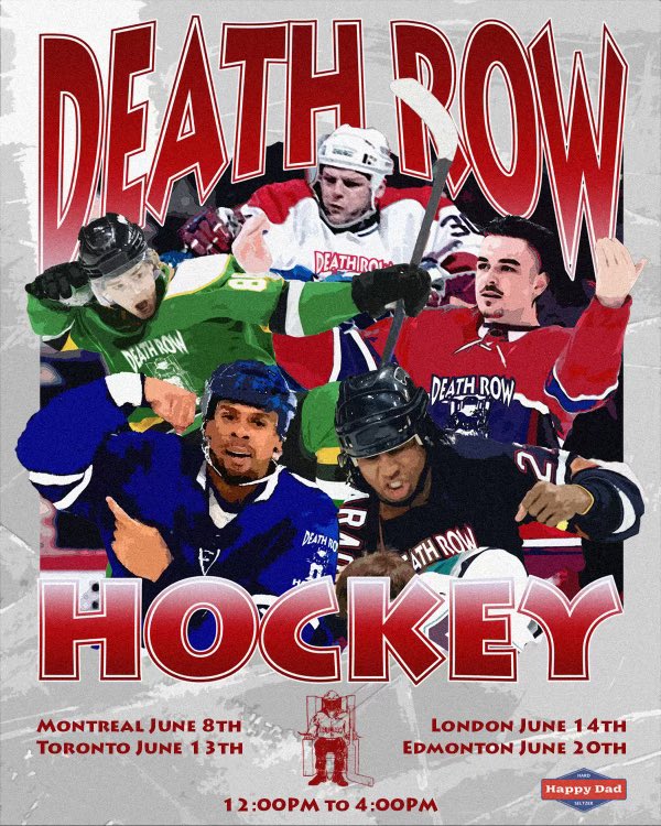 KnucklesNilan30's tweet photo. Saturday June 8 12-4:00 EST #deathrow #Hockey @deathrowmusic @SnoopDogg #clothingdrop @RawKnucklesPod https://t.co/cPABFVJbix
