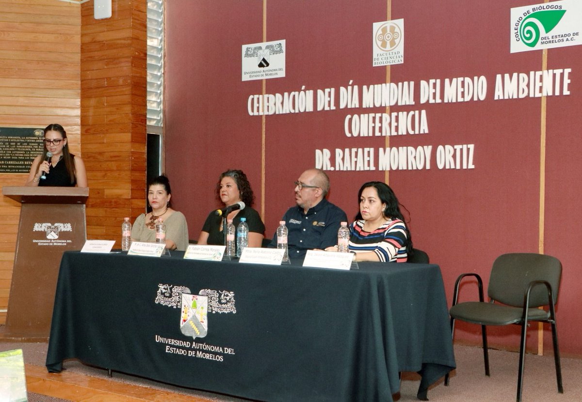 uaemorelos's tweet photo. "El país está sometido al estrés hídrico durante varios meses del año, aunado a un 85% de sus aguas residuales sin saneamiento", dijo Rafael Monroy Ortiz, del #Cicser en su ponencia "Referentes del desequilibrio en el sistema hídrico de Cuernavaca". #DíaMundialdelMedioAmbiente. https://t.co/SLIKNmTdeS