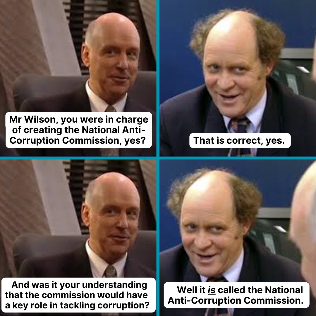 TomRed43's tweet image. .@RonniSalt  Blame Mr Wilson. 
#NACC #robodebt #auspol