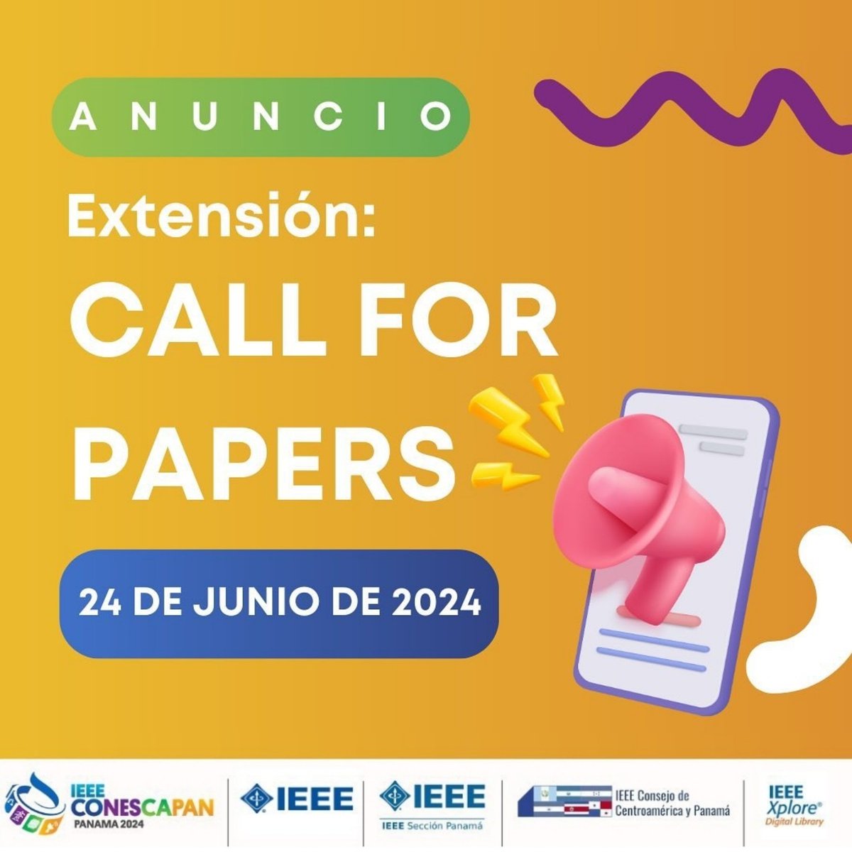 Hay nueva fecha para envío de resúmenes al CONESCAPAN PANAMÁ 2024.
Fecha límite: 24 de Junio
Enlace: attend.ieee.org/conescapan-202…
#CONESCAPAN